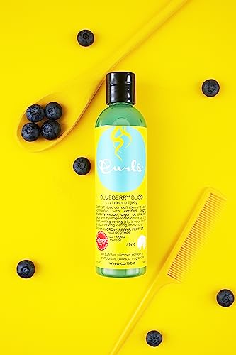 Curls Blueberry Bliss Control Jelly - 12 oz, Define & Defrizz, Wash and Go's, Twist Outs & Braid Outs, for Wavy, Curly, and Coily Hair Types