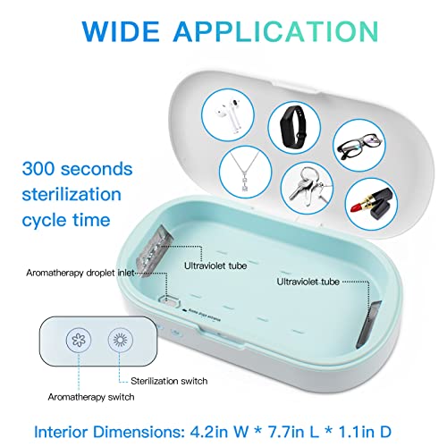 UV Light Box UVC for Phone Ultraviolet for Toothbrush Jewelry Glasses Nail Tools Keys Aroma Case