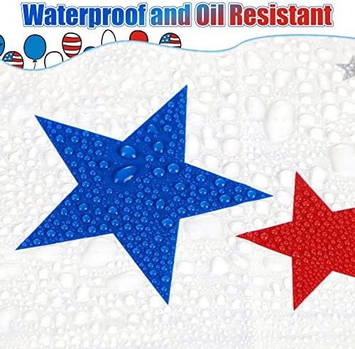 6Pcs Patriotic Tablecloth Plastic Disposable Star Table Cloth Rectangle Red White Blue Table Cover for Patriotic Themed Party Supplies Birthday Sport Event Picnic Camping Memorial,54x72 Inch