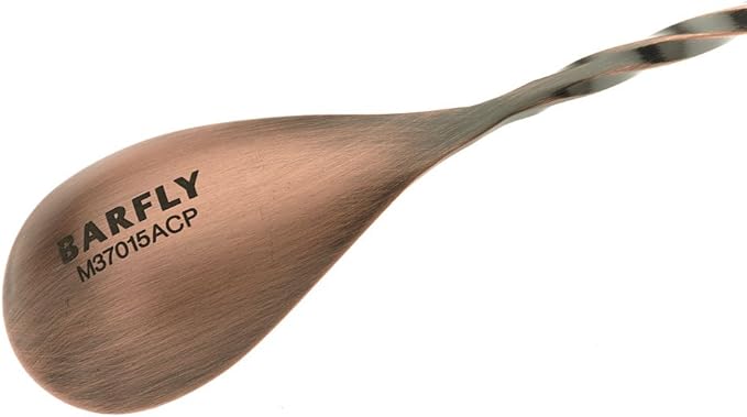 Barfly Bar Spoon, Fork End 12 3/8" (31.5 cm), Antique Copper