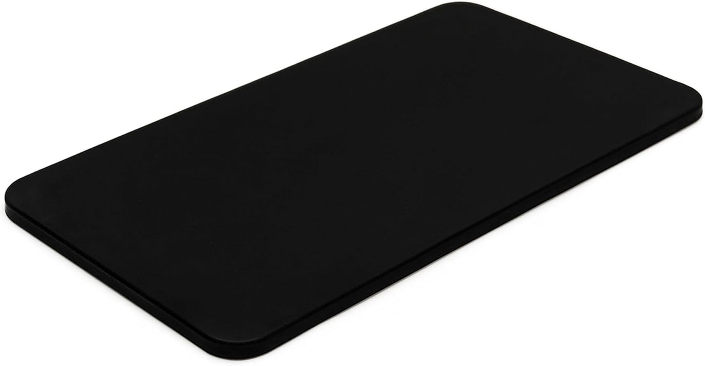 Rattleware Premium Black Espresso Tamping Mat 8.75" x 3" – Dense and Durable Non Slip Rubber – Heat Resistant Countertop Protection – Barista Coffee Station Essentials