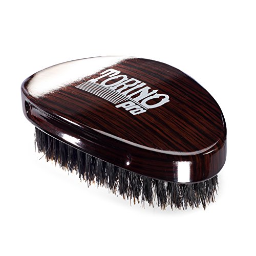 Torino Pro Wave Palm Brush #730 by Brush King - Medium Curve 360 Waves Multi-Purpose Brush