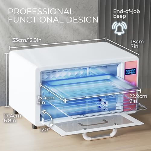 UV Light Nail Tool Cleaning Machine - Dry Heat Cabinet UV Light Cleaner, Manicure Tool Cleaner Cabinet, Barber Salon Tools, 6L 110V 160W White