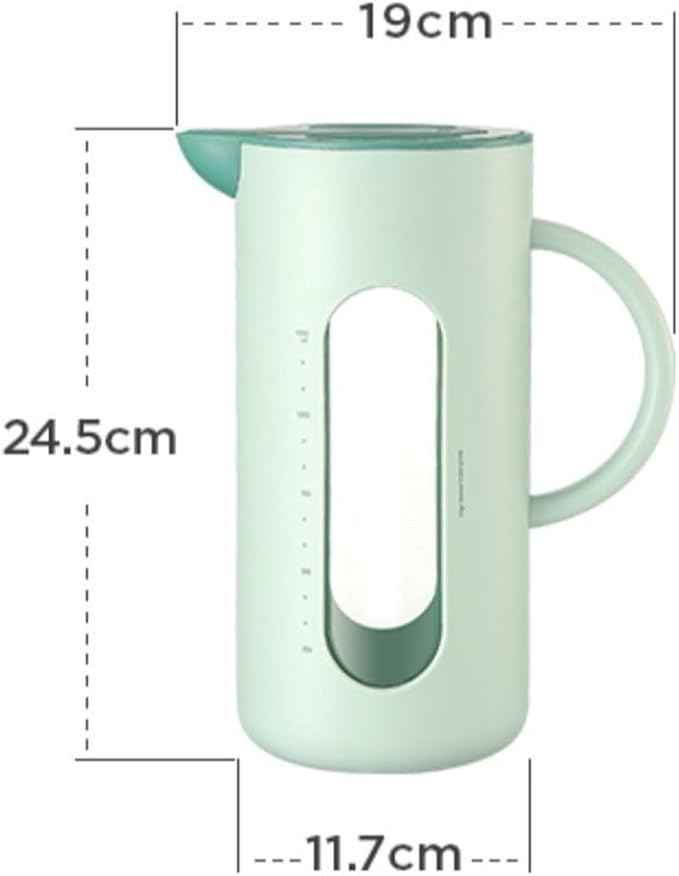 GRFIT Pitcher Cold Kettle for Home, High Temperature Resistant, Cold Kettle Set, Glass Kettle, Cold Bubble Pot Water Jug (Color : Purple)