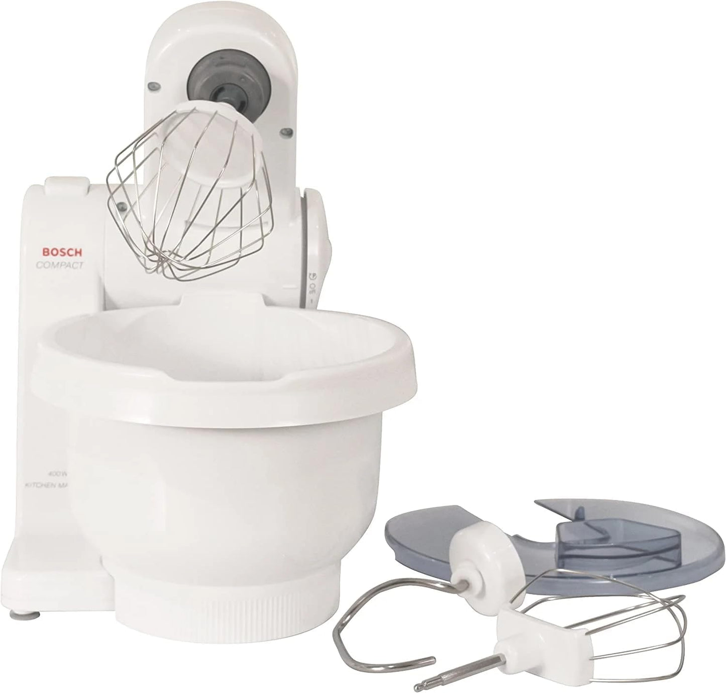 Bosch MUM4405 Compact Tilt-Head Stand Mixer with Pouring Shield, 400 watt, 4 Quart