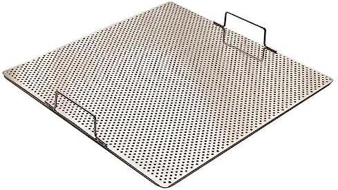 Sunrise Stainless Steel Fryer Screen with Handles (Solid Screen) (3, 13.5" x 13.5" x 1.75")