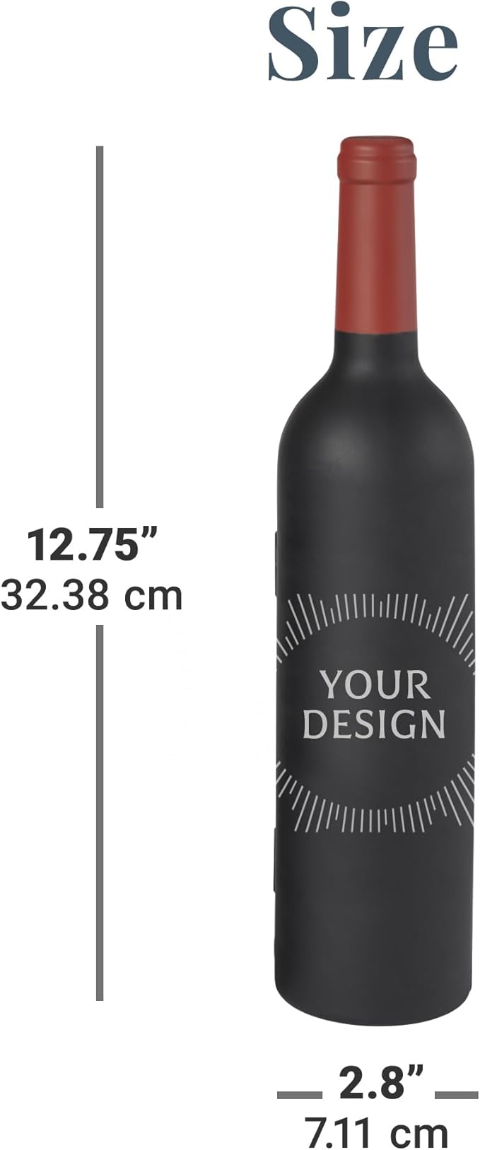 Let's Make Memories Personalized Photo 5-Piece Wine Tool Set - Wine Bottle Opener - Black
