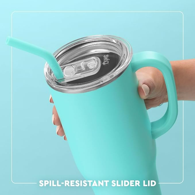 Swig Life 40oz Mega Mug, 40 oz Tumbler with Handle and Straw, Cup Holder Friendly, Dishwasher Safe, Extra Large Insulated Tumbler, Stainless Steel (Wild Thing)