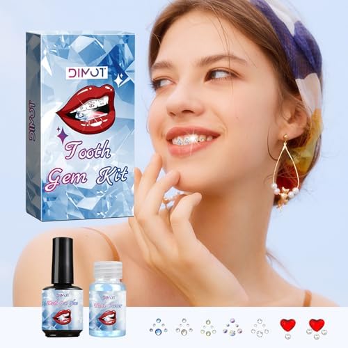 Tooth Gems Kit for Teeth Gems Kit with Light,190 Tooth DIY Gem Kit Tooth Jewelry Gems Kit 2025 New for Man&Women