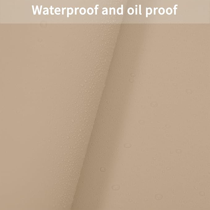Leather Table Cover,1.8mm Thick,12x72 Inch Desk Cover,Dresser Cover Top,Dresser Protector Top,Dresser Cover,End Table Cover.(Light Brown+Gray,12x72)