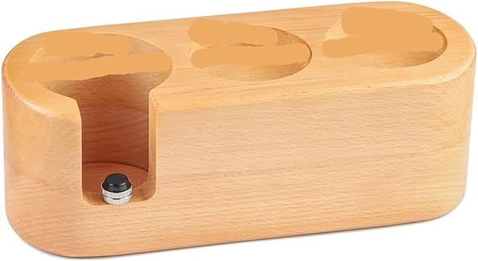 Walnut Wood Coffee Filter Holder, Espresso Tamper Mat Stand, Coffee Maker Support Base Rack, Barista Accessories(One pair)