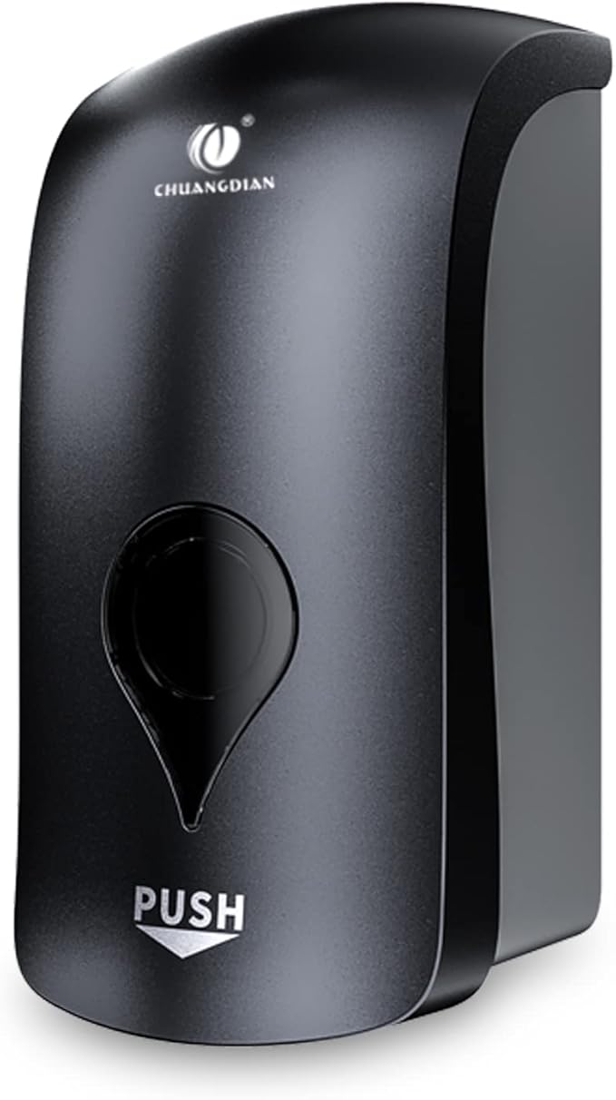 Manual Foam Soap Dispenser, 35oz (1000mL) Commercial Refillable Foaming Soap Dispenser-Dark Grey, CHUANGDIAN