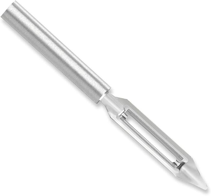 Rada Cutlery Vegetable Peeler (R132), 1.75" Stainless Steel Swiveling Blade, Silver Handle