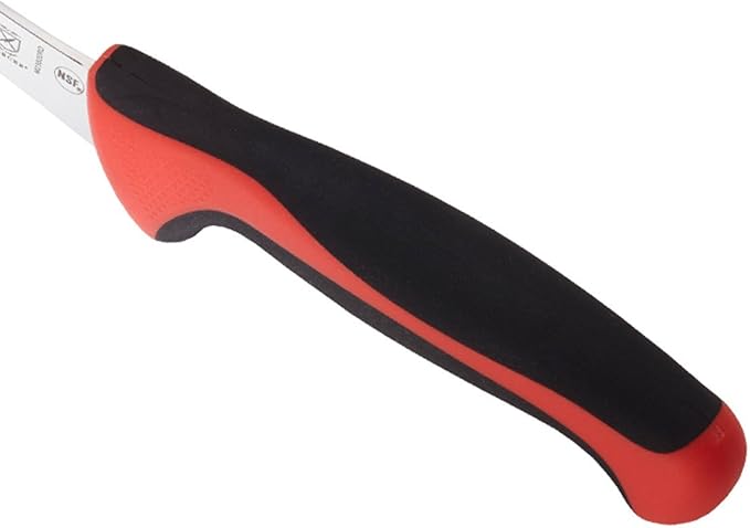 Mercer Culinary Millennia Color Handle Cutlery 6" Curved Boning Knife Red