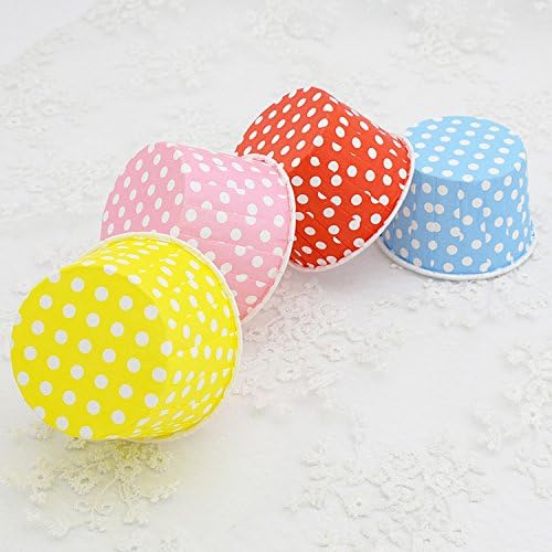 1000-Pack Random Colorful Baking Cup, Dots/Stripes, Standard