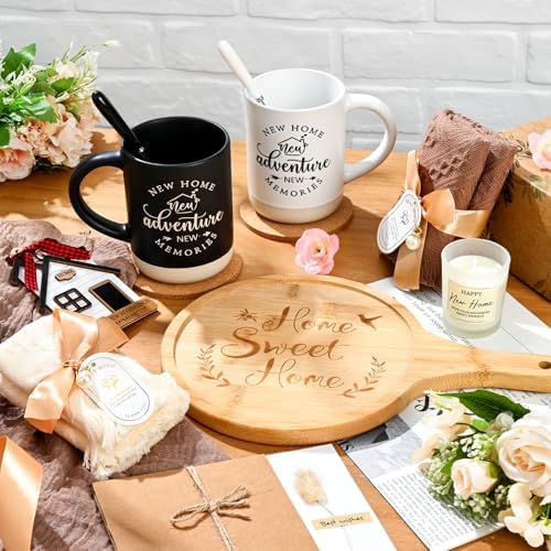 YHRJWN House Warming Gifts New Home, Housewarming Gifts New Home, House Warming Gift for Women Men Couples Newlywed Friends, Housewarming Gift Box, 13 Pieces