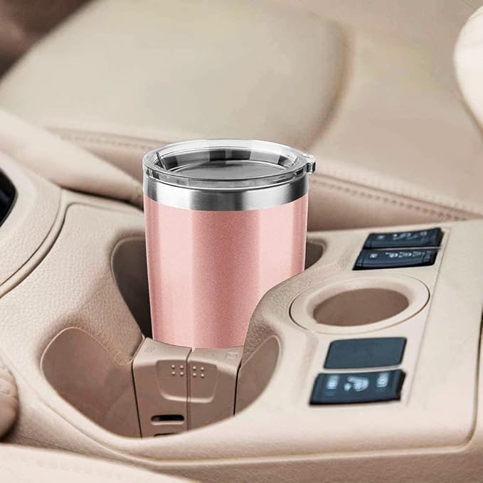 30oz Tumbler Vacuum Insulated Travel Mug with Lids, Stainless Steel Double Wall Bulk Cup for Home, Office, Outdoor Suitable for Vehicle Cup Holders(Set of 8, Black)