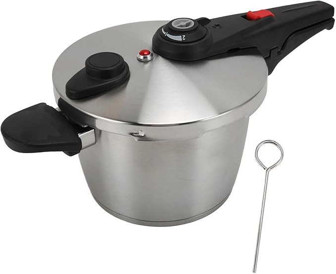 GLOGLOW Electric Pressure Cooker 304 Stainless Steel Multi Cooker, Quick Cooking for Home Kitchen with Pressure Control and Versatile Functions Kitchen Appliances (6L)