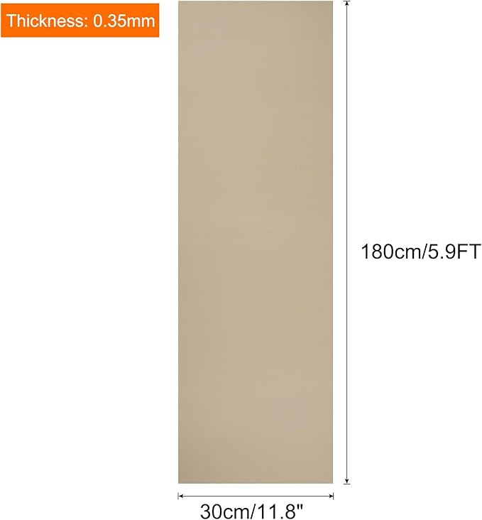 uxcell 11.8IN x 5.9FT Silicone Baking Mat Rolls, Heat Resistant Baking Mats, Non-Stick Pastry Mats, Non-Slip Countertop Mats, Refrigerator Liners Beige
