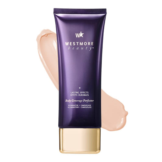 Westmore Beauty Body Coverage Perfector – Waterproof Leg & Body Makeup - Tattoo Cover Up Makeup - 7 Oz (Fair Radiance)
