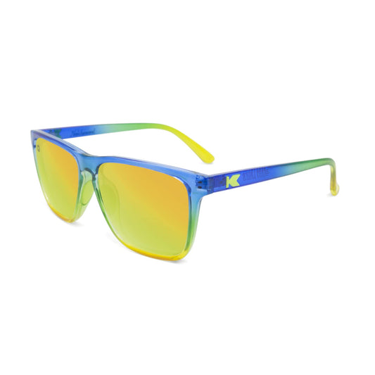 Knockaround Fast Lanes Sport - Polarized Running Sunglasses for Women & Men - Impact Resistant Lenses & Full UV400 Protection, Cool Runnings