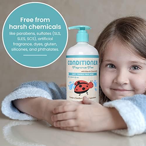 Little Twig Hair Conditioner, Natural Conditioner with Plant Derived Formula, Contains Essential Oils and Extracts, Suitable for Whole Family, Fragrance-Free, 17 fl oz.