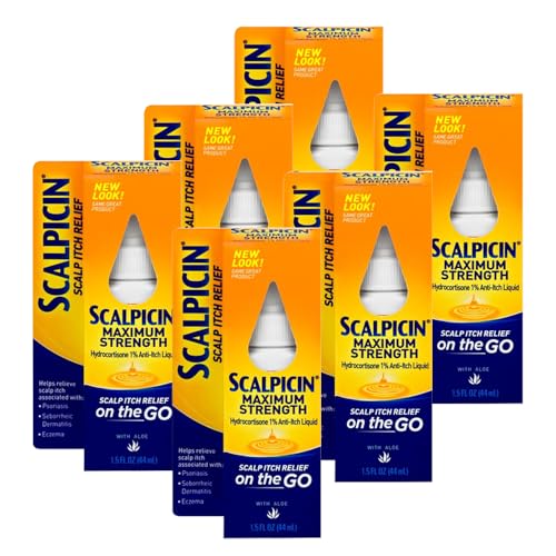 Scalpicin Scalp Itch Relief, 1.5 fl Oz. Maximum Strength (Pack of 6)