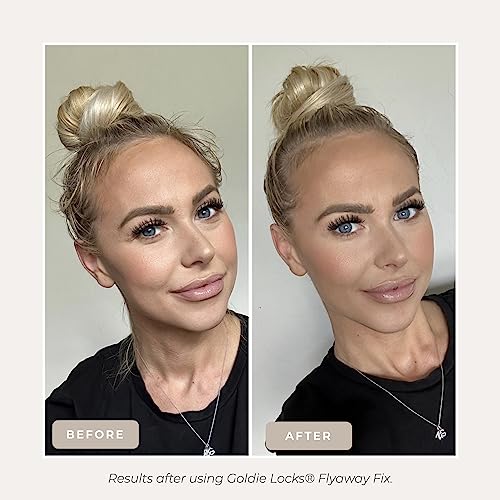 Goldie Locks Flyaway Fix Hydrating Pomade Stick for Hair & Extensions, Tames Flyaways, Styles, Defines, No Residue, Controls Frizz, Adds Shine, Smooths, Moisturizes, Non-Greasy, Lightweight, 0.5 oz