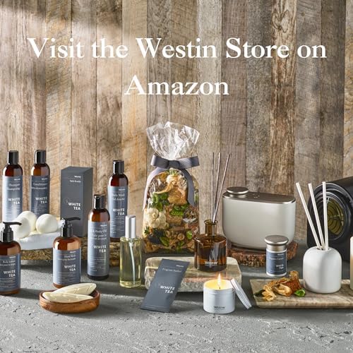 Westin White Tea Aloe Bath & Body Oil - Soothing, Invigorating Bath and Massage Oil with White Tea and Aloe - 8 Ounces