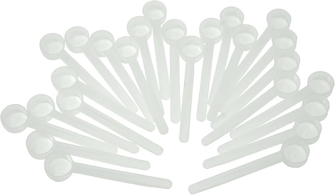 1 Teaspoon (1/3 Tablespoon | 5 mL) Long Handle Scoop for Measuring Coffee, Pet Food, Grains, Protein, Spices and Other Dry Goods (Pack of 100)