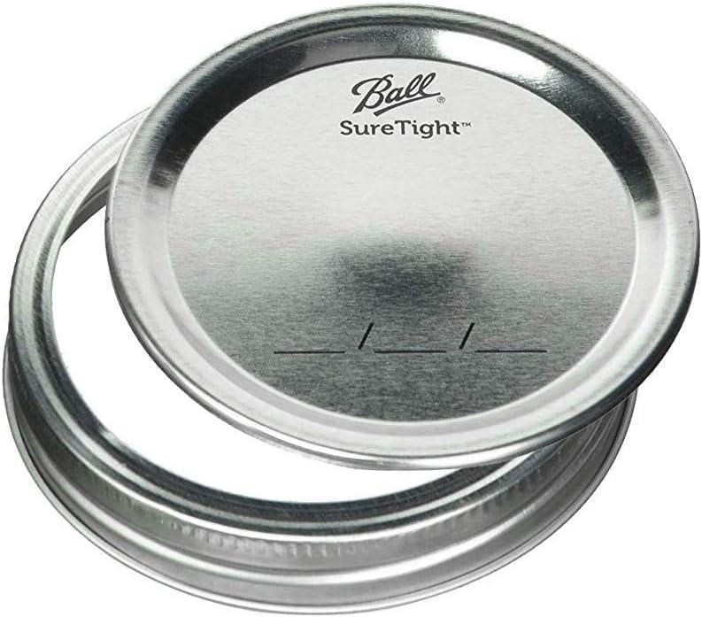 Ball Regular Mouth Glass Mason Jars with Lids and Bands, Used for Canning (Half Pint, 8 Ounce (Pack of 6))