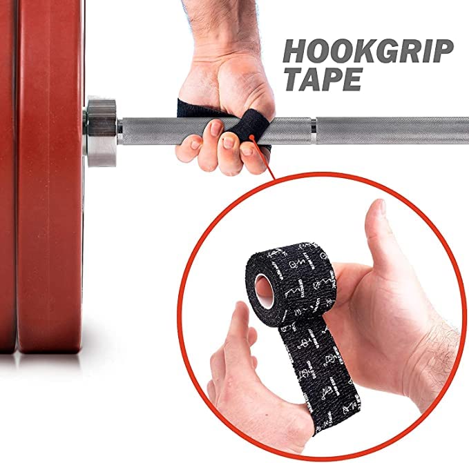 WARM BODY COLD MIND 2" Premium Lifting Thumb Tape for Weightlifting - Hook Grip for Powerlifting, Strength/Cross Training, Deadlift, Weight Lifting, Athletic Finger Wrap (Mix V3 3 Rolls)