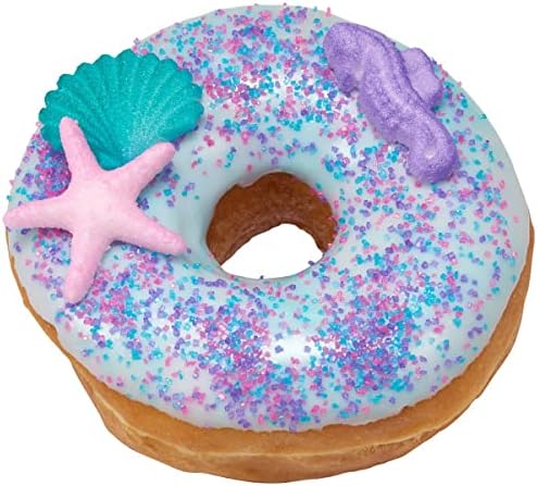 NCS Shimmering Pink, Purple, Teal Seahorses, Starfish & Shells Edible Sugar Cake Toppers - 12 Count