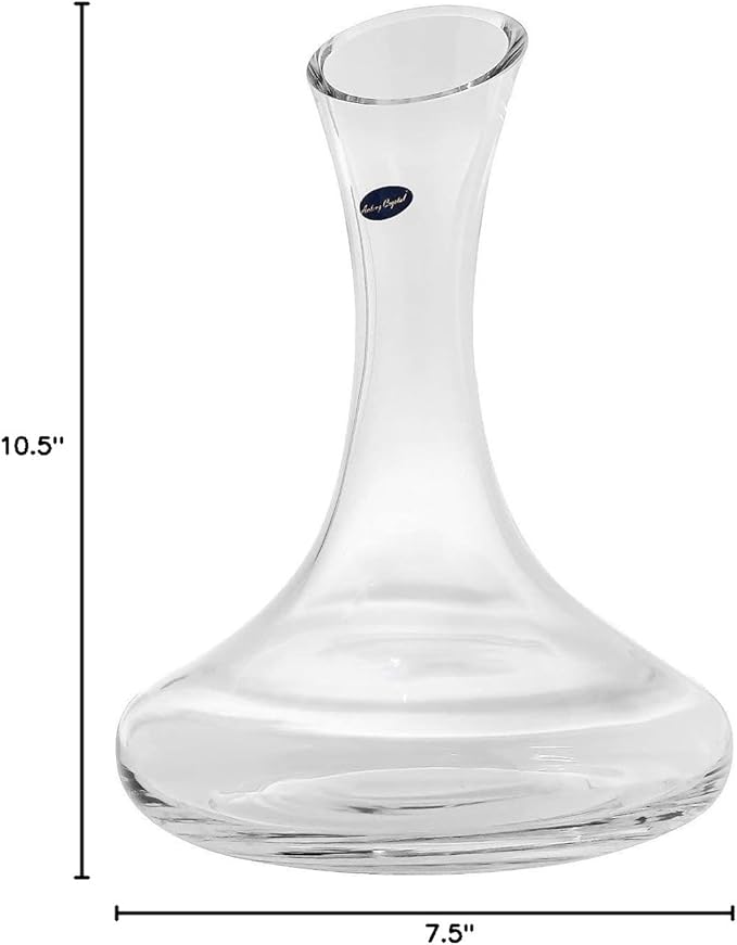 Amlong Crystal Lead-Free Large Wine Decanter, Red Wine Carafe, Wine Gift, Wine Accessories 58 oz(1700ml), with Crystal Baseball Stopper
