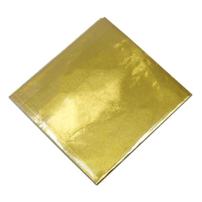 PABCK 500 Pcs 5 Colors Chocolate Candy Wrappers Aluminium Foil Wrapping Papers Square Sweets Lolly Paper Food Tin Foil Wrapper for Candy Packaging Decoration (7.87x7.87 inches)