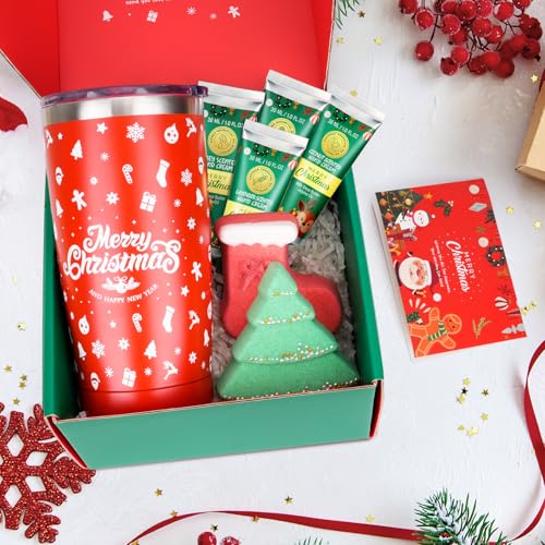 Gifts Set for Women - Christmas Basket Gift Set, Ideas Relaxing Spa Gift Basket Set for Women, Bath and Body Works Gift Set for Her, Mom, Wife, Girlfriend, Sister, Coworker, Teacher, Nurse
