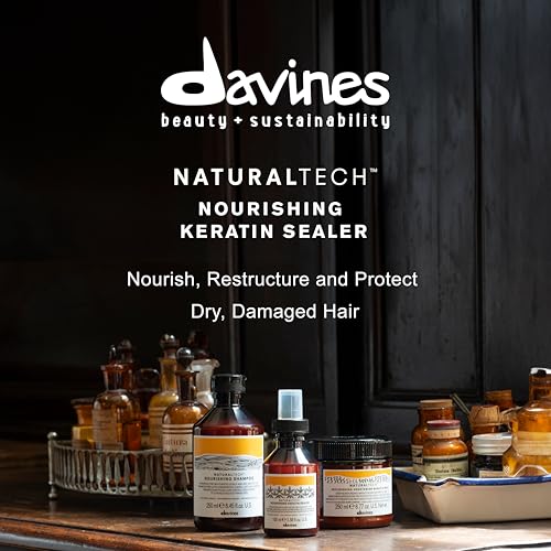 Davines Naturaltech NOURISHING Keratin Sealer, No Rinse Softening And Protection to Strengthen And Defend Against Split Ends, 3.38 Fl. Oz.