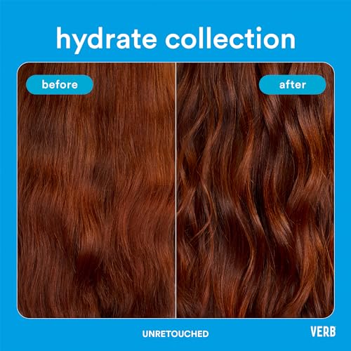 VERB Hydrate Shampoo - Cleanse Dry + Frizzy Hair - Smooth + Reduce Frizz - Amber + Warm Jasmine Scent