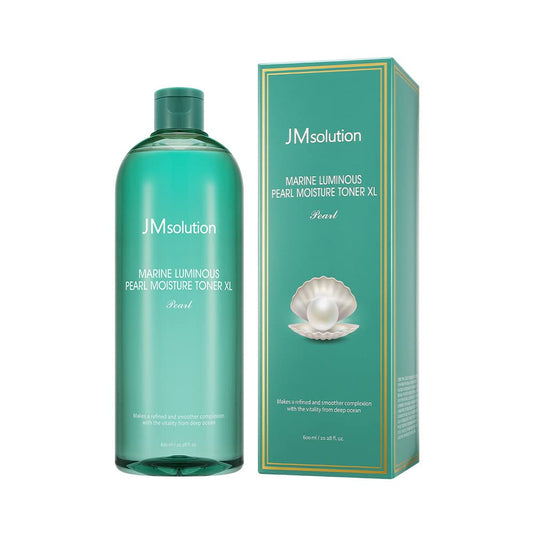 JMsolution Marine Luminous Pearl Moisture Toner X-Large 20.28 fl oz - Korean Skincare for Hydration & Radiance