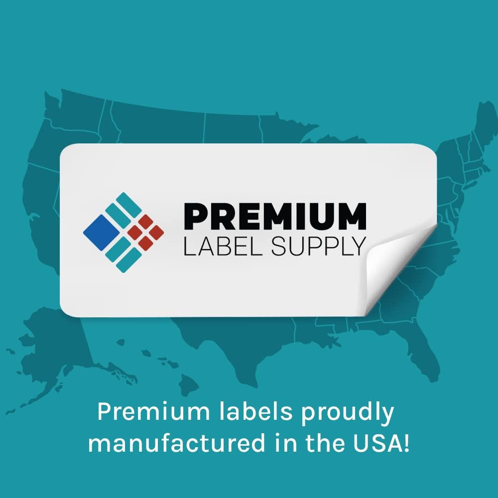 Premium Label Supply 4" x 3" Direct Thermal Labels - 500 Labels per Roll - 1'' Core - 20 Rolls - 10,000 Labels