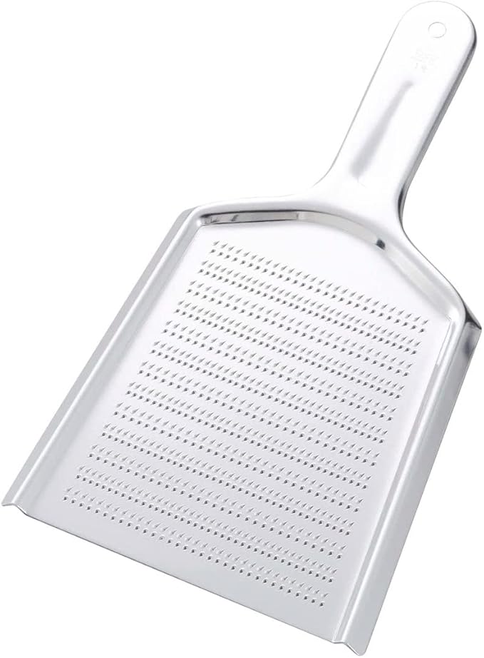TIKUSAN Japanese Grater Oroshigane Slicer Stainless Steel Made in Japan for Radish Garlic Ginge Fruits and Root Vegetables (6.5"x11.0")
