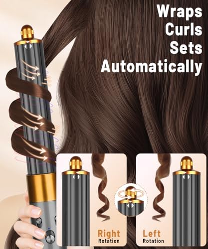 1.6in Long Barrels Attachment for Dyson Airwrap HS01 HS05 HS08 Accessories, 40mm Auto-Wrap Dual Rotation Curling Iron Curler to Create Lazy Loose Waves Voluminous Curls