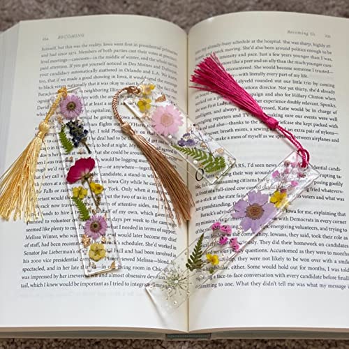 Dried Flowers for Resin Craft Nail Art Mix Small Mini Dry Flowers (Pack of 6 Boxes, About 260 PCS)