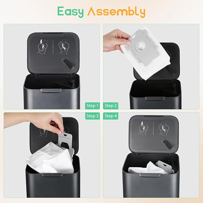 14 Pack iRobot Vacuum Bags - Replacement Dirt Disposal Bags for Roomba i7+, i1+, i2+, i3+, i4+, i5+, i6+, i8+, j6+, j7+, j8+, j9+, s9+, Combo i5+, j5+, j7+, j9+, Compatible with Clean Base System