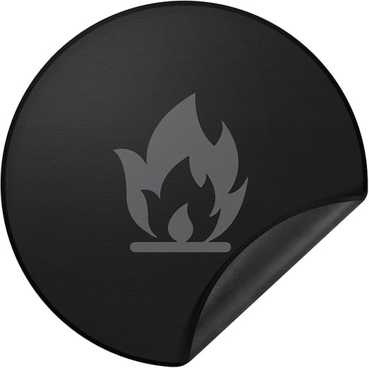36" Fire Pit Mat for Solo Stove Bonfire: Round Fireproof Under Grill Mat Heat Insulated Indoor Fireplace Pad Protector for Decks, Patios, Grass, BBQ Smoker, Portable Reusable Oil-Proof and Waterproof