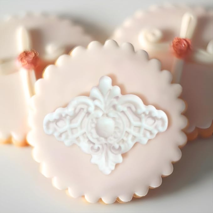 Art Molds for Polyclay Air Dry Clay Plaster Epoxy Resin Fondant Cake Decor Rococo Embellishment