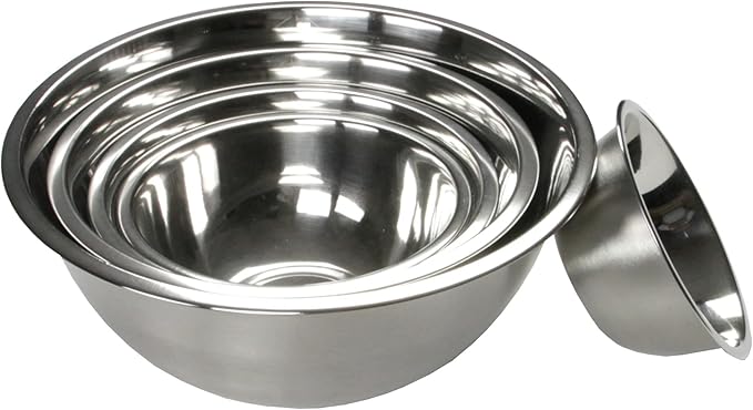 Chef Craft Brushed Mixing Bowl, 3/4 Quart, Stainless Steel