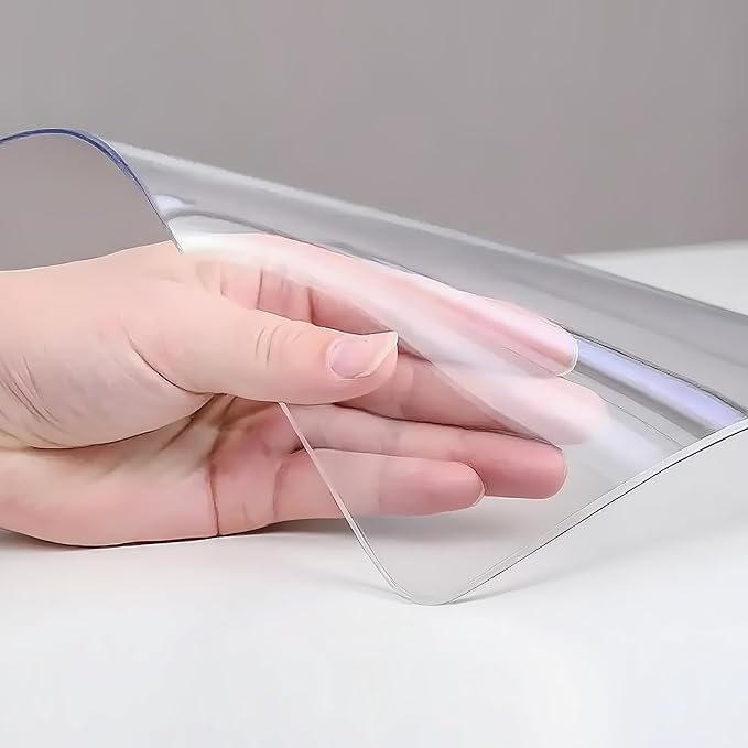 Clear Table Protector 40 x 80 Inch, 1.4mm Thick Waterproof PVC Plastic Table Cover, Durable Table Pad for Dining Room, Kitchen, Writing Desk, and Coffee Tables
