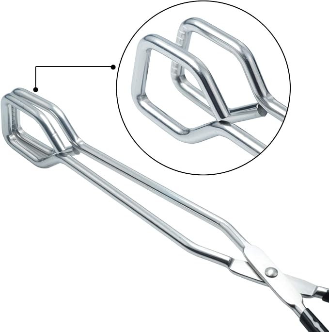 10-Inch Kitchen Scissor Tongs Stainless Steel Scissor Cooking Tongs