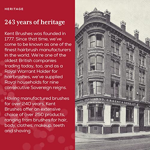 Kent 10T Large Detangler Comb, Handmade Wide Tooth Comb for Curly Hair, Detangling Combs For Wet and Dry Hair, Combs for Thick Hair, Saw-Cut and Hand Polished Made in England